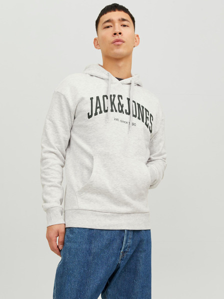 Jack & Jones Svetlošedá pánska opálená mikina Jack & Jones Josh