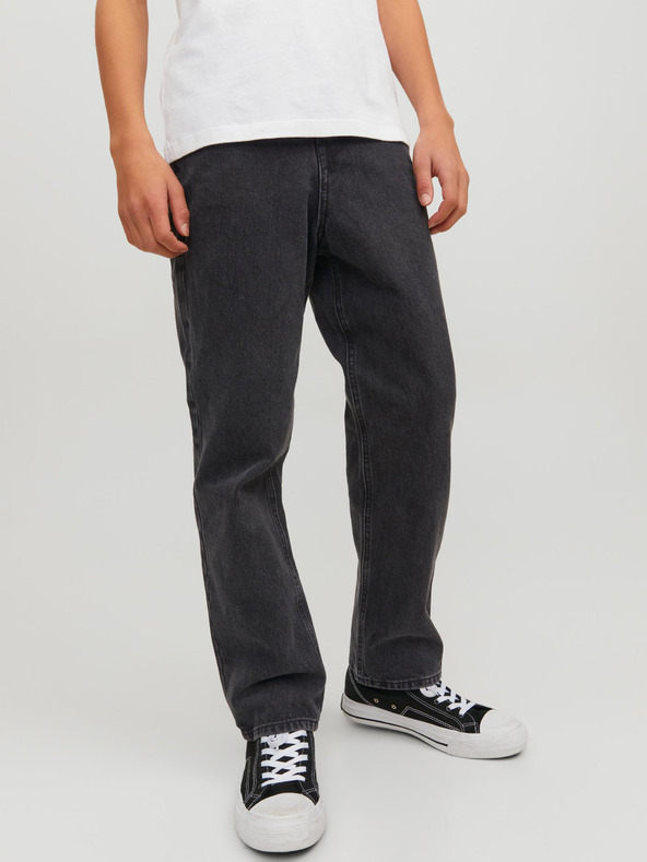 Jack & Jones Čierne chlapčenské džínsy Jack & Jones Chris