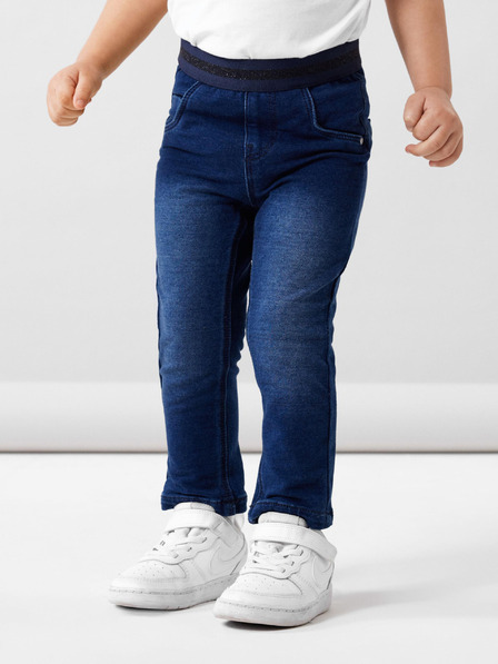 name it Tmavomodré dievčenské slim fit džínsy name it Salli