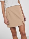 Pieces Béžová dámska minisukňa s rozparkom Pieces Thelma