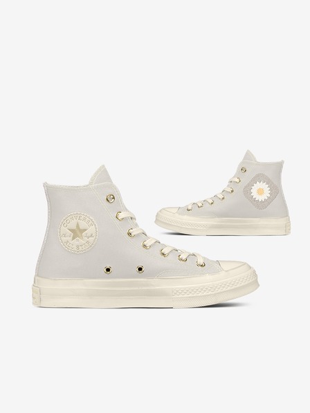 Converse Svetlošedé dámske členkové tenisky Converse Chuck 70