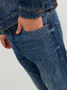 Jack & Jones Tmavomodré pánske džínsy rovného strihu Jack & Jones Mike
