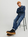 Jack & Jones Tmavomodré pánske džínsy rovného strihu Jack & Jones Mike