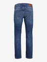 Jack & Jones Tmavomodré pánske džínsy rovného strihu Jack & Jones Mike