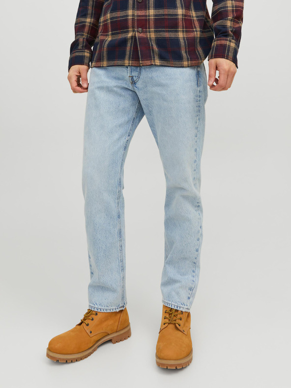 Jack & Jones Svetlomodré pánske džínsy rovného strihu Jack & Jones Chris
