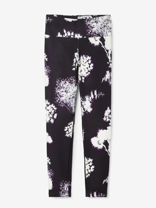 Desigual Bielo-čierne dámske vzorované legíny Desigual Agnes