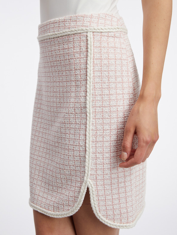 Orsay Svetloružová dámska tvídová sukňa ORSAY