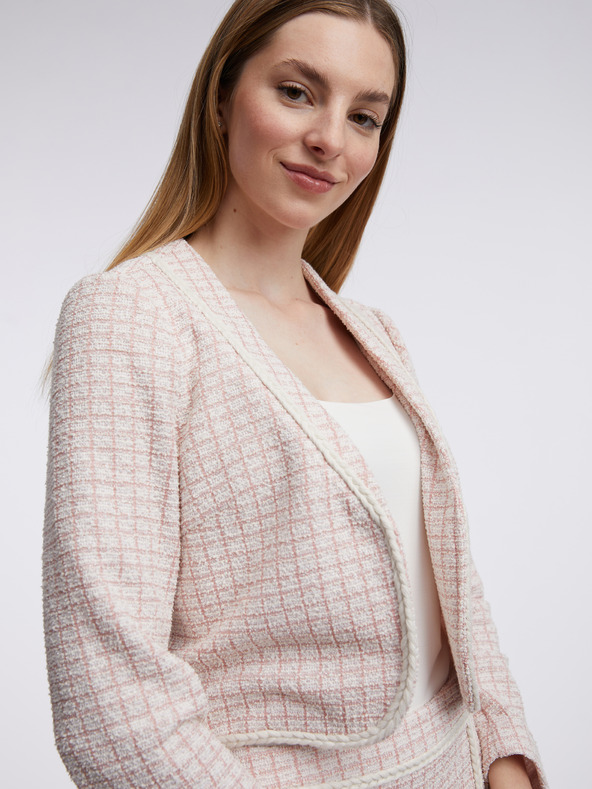 Orsay Svetloružové dámske tvídové sako ORSAY