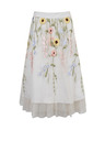Orsay Krémová dámska kvetinová midi sukňa ORSAY