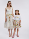 Orsay Krémová dámska kvetinová midi sukňa ORSAY