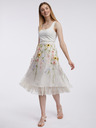 Orsay Krémová dámska kvetinová midi sukňa ORSAY