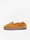 Tamaris Horčicové semišové espadrilky Tamaris