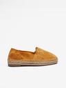 Tamaris Horčicové semišové espadrilky Tamaris