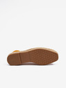 Tamaris Horčicové semišové espadrilky Tamaris