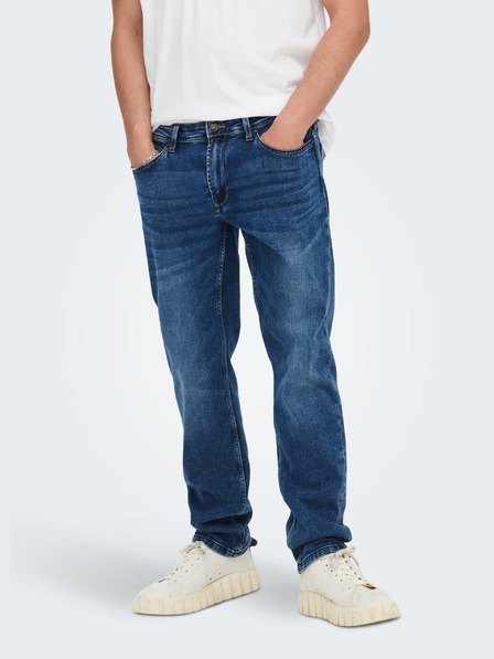 ONLY & SONS Modré úzke džínsy ONLY & SONS Weft