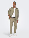 ONLY & SONS Béžové pánske chino nohavice ONLY & SONS Kent