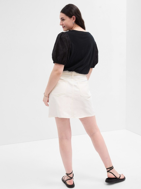 GAP Tričko s čipkovanými rukávmi GAP