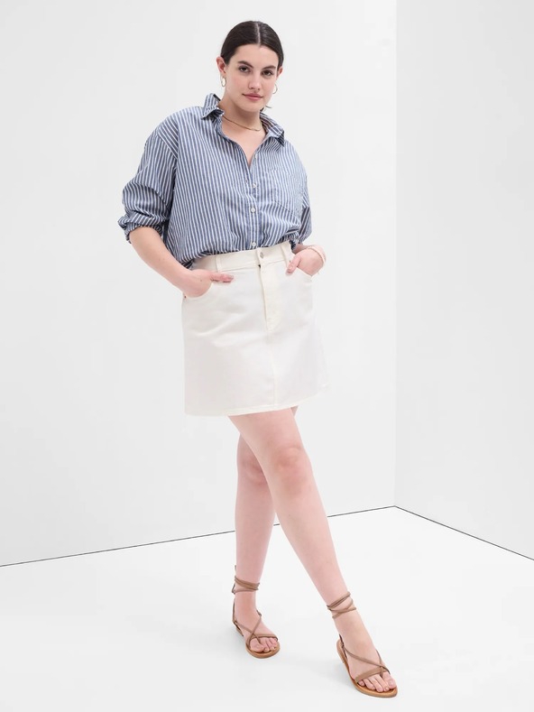 GAP Bavlnená košeľa oversize GAP