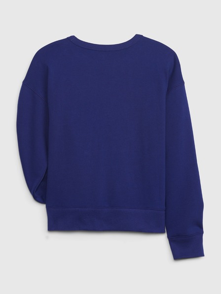 GAP Detská mikina s logom a fleece GAP