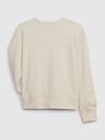 GAP Detská mikina s logom a fleece GAP