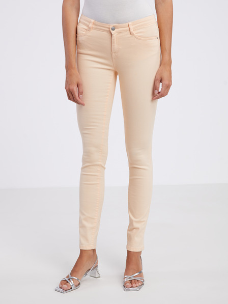 CAMAIEU Marhuľové dámske nohavice slim fit CAMAIEU