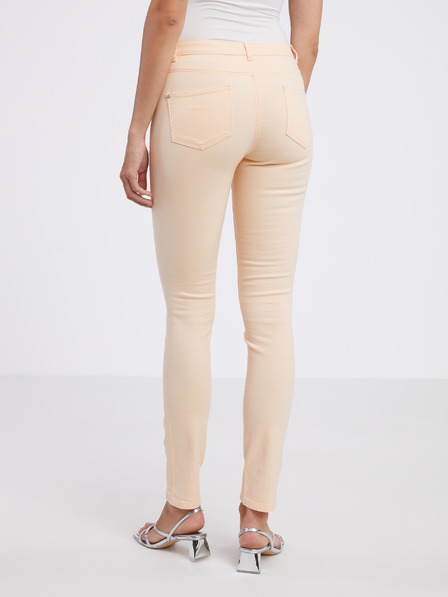 CAMAIEU Marhuľové dámske nohavice slim fit CAMAIEU
