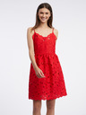 Orsay Červené dámske čipkované šaty ORSAY