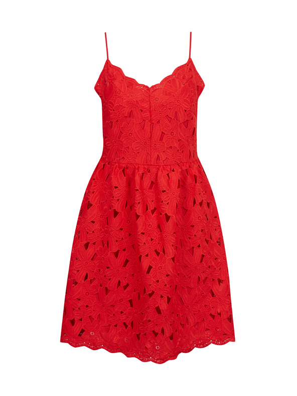 Orsay Červené dámske čipkované šaty ORSAY