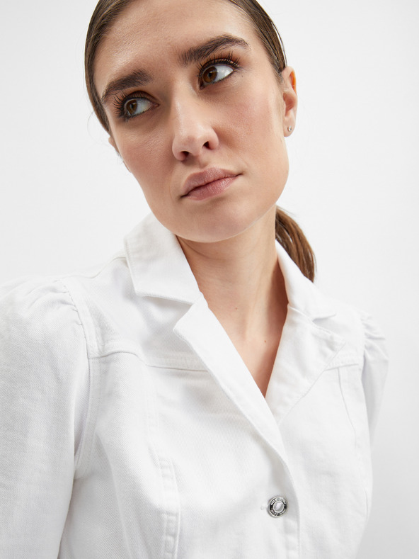 Orsay Biely dámsky džínsový overal ORSAY