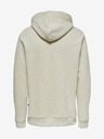 ONLY & SONS Béžová pánska basic mikina s kapucňou ONLY & SONS Ceres