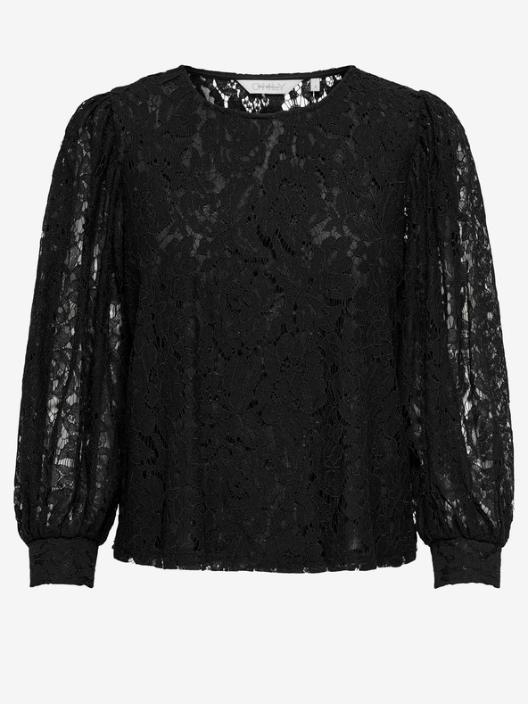 ONLY Čierna dámska čipkovaná blúzka ONLY Yrsa
