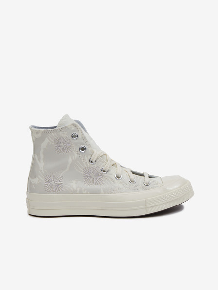 Converse Svetlošedé dámske členkové tenisky Converse Chuck 70 Floral