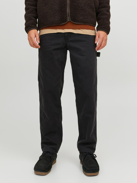 Jack & Jones Čierne pánske nohavice Jack & Jones Kane