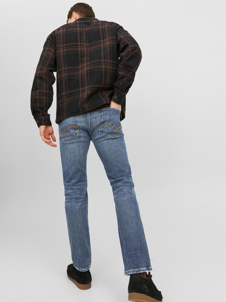 Jack & Jones Modré pánske džínsy rovného strihu Jack & Jones Tim