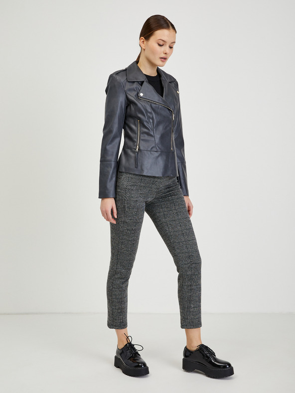 Orsay Čierna dámska koženková bunda ORSAY