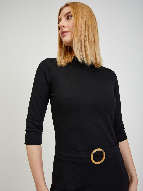 Orsay Čierne dámske plášťové šaty ORSAY