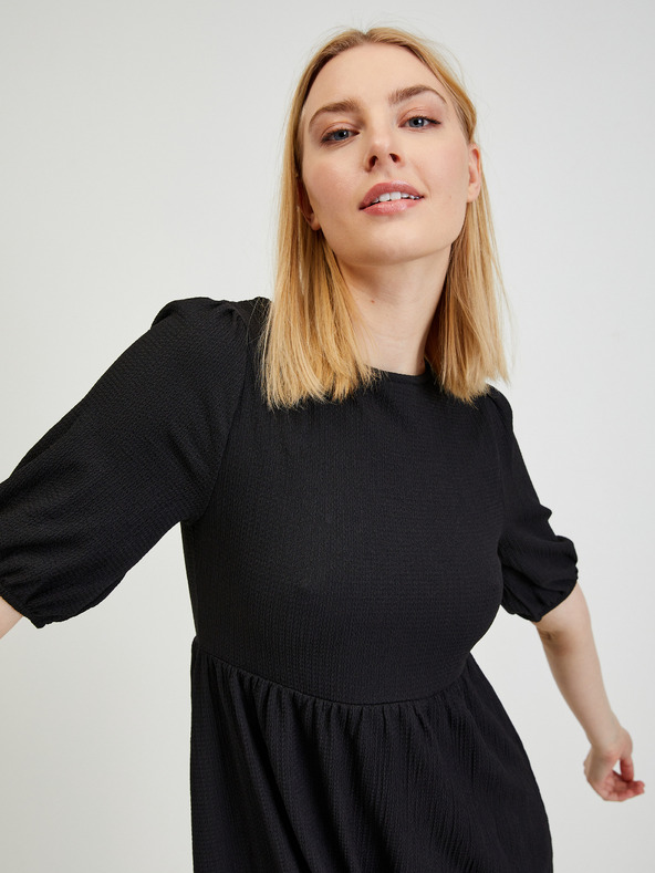 Orsay Čierne dámske základné šaty ORSAY