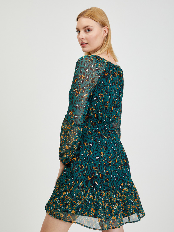 Orsay Vínové dámske vzorované šaty ORSAY