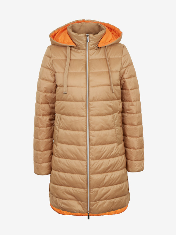 Orsay Svetlohnedý dámsky zimný prešívaný kabát ORSAY