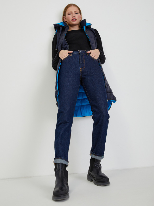 Orsay Tmavomodrá dámska prešívaná bunda ORSAY