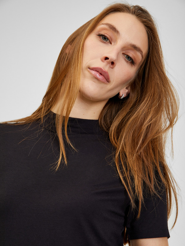 Orsay Čierne dámske polo tričko ORSAY