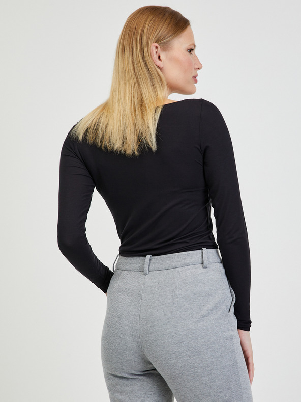 Orsay Čierne dámske polo tričko ORSAY