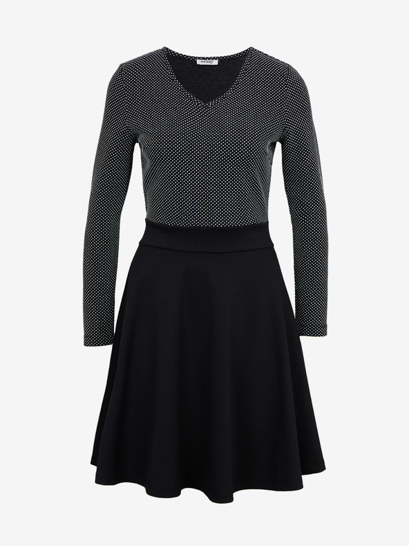 Orsay Čierne dámske vzorované šaty ORSAY