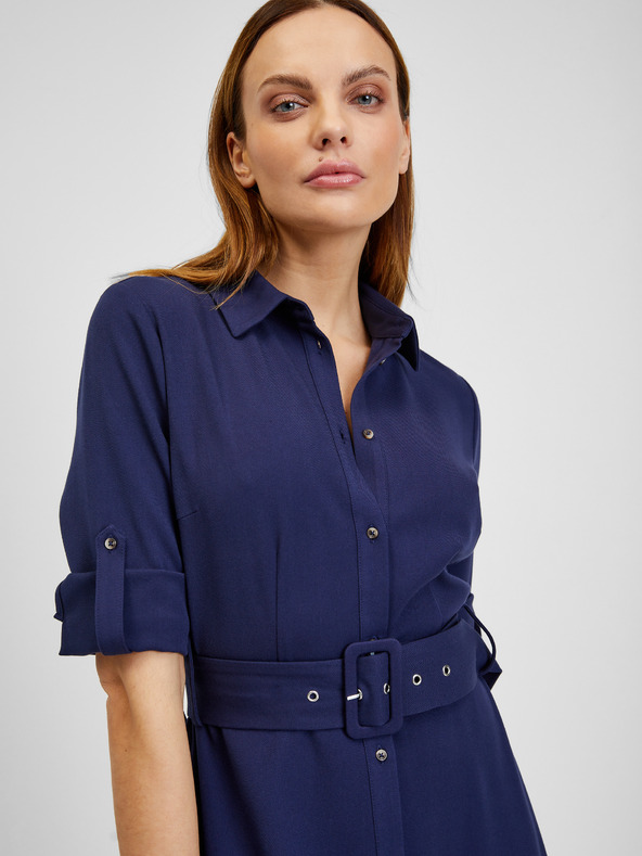 Orsay Tmavomodré dámske šaty ORSAY