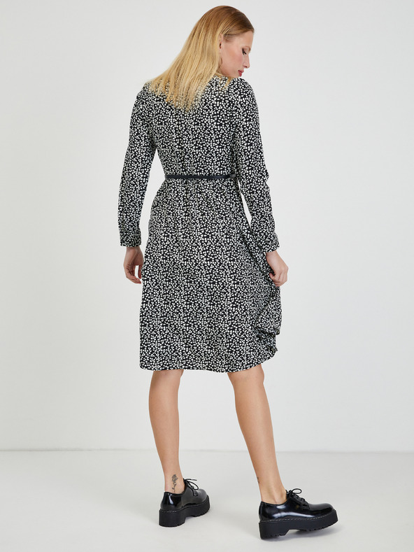 Orsay Bielo-čierne dámske vzorované šaty ORSAY