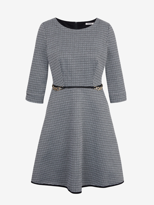 Orsay Bielo-čierne dámske vzorované šaty ORSAY