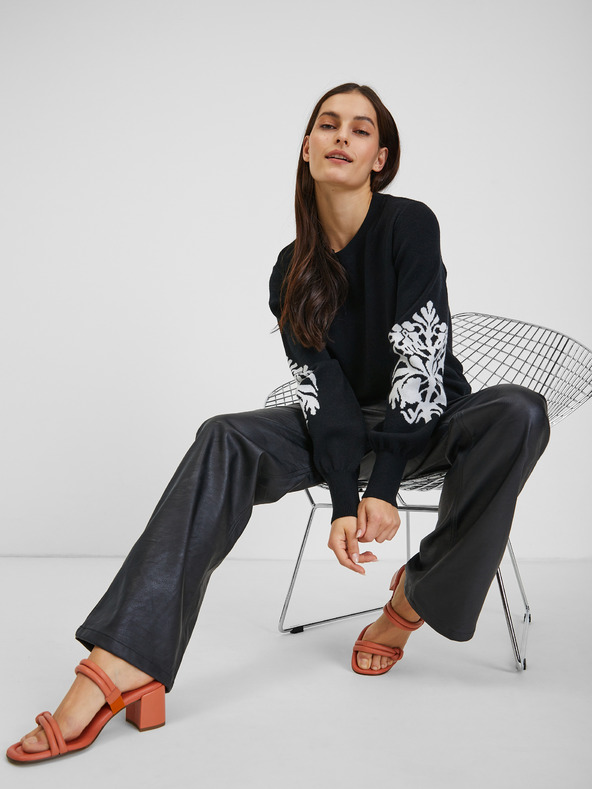 Orsay Bielo-čierny dámsky kardigán ORSAY