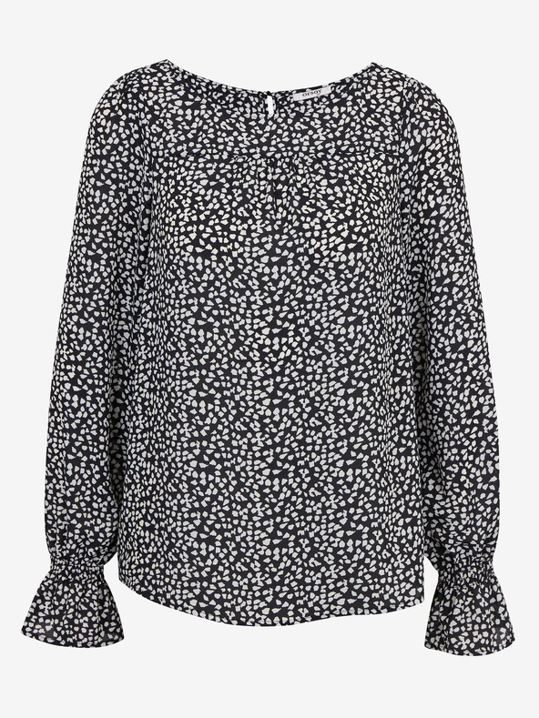 Orsay Bielo-čierna dámska vzorovaná blúzka ORSAY