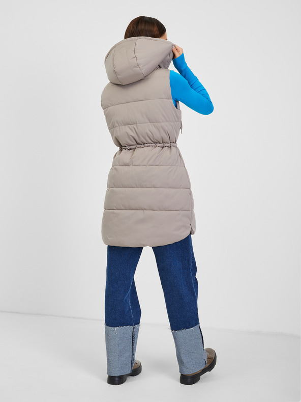 Orsay Šedá dámska prešívaná vesta ORSAY