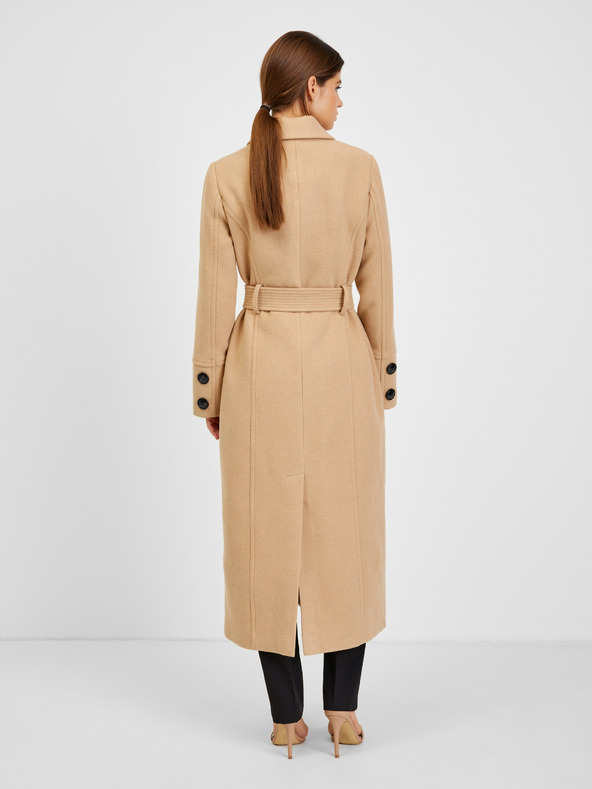 Orsay Béžový dámsky zimný kabát s vlnou ORSAY